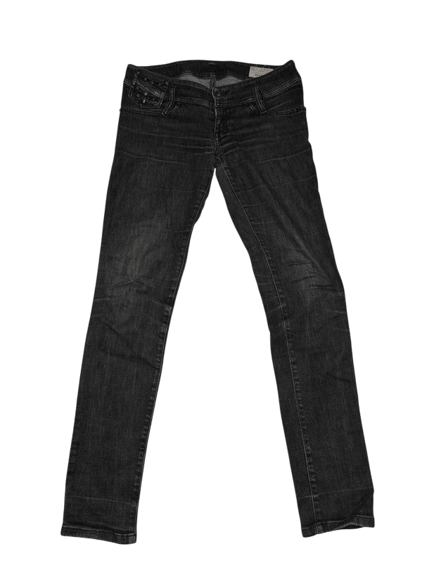 Women Diesel Matic Dark Grey Slim W27 L32 (EU 36/S) Jeans