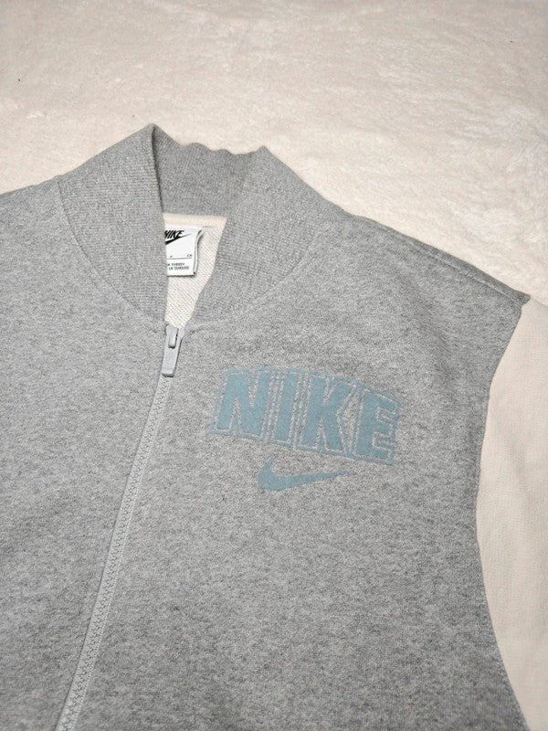 Men Nike Varsity Grey White Jacket S