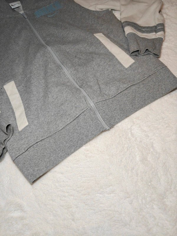 Men Nike Varsity Grey White Jacket S