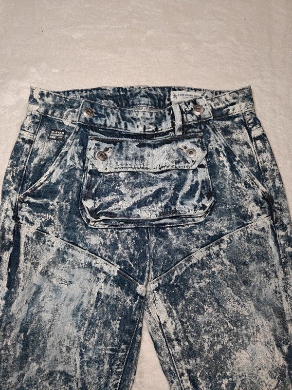 Women G - Star RAW 5620 3D Pouch Blue Boyfriend W26 L30 (EU 36/S) Jeans