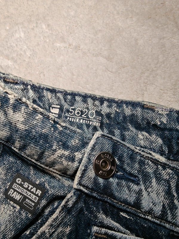 Women G - Star RAW 5620 3D Pouch Blue Boyfriend W26 L30 (EU 36/S) Jeans
