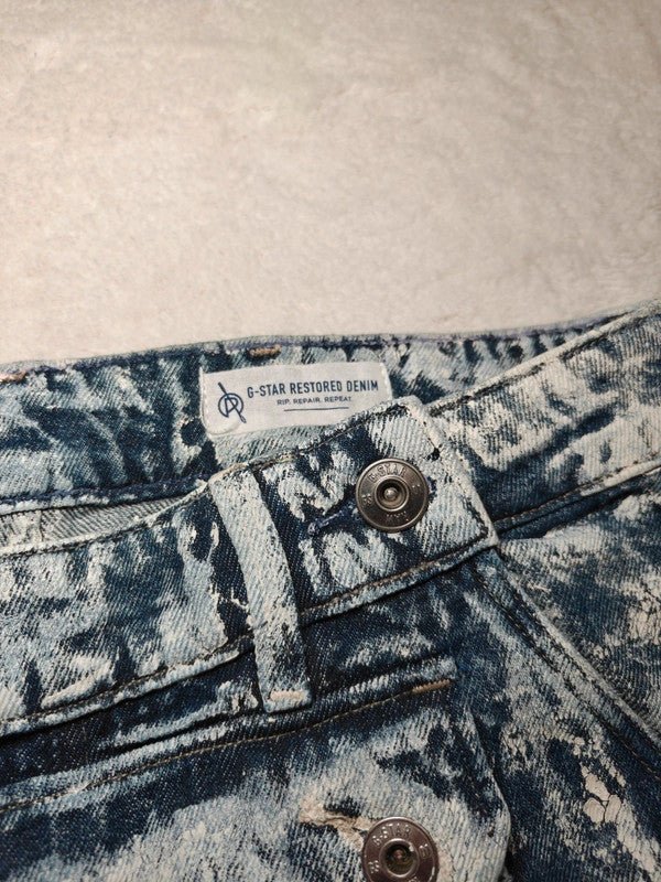Women G - Star RAW 5620 3D Pouch Blue Boyfriend W26 L30 (EU 36/S) Jeans