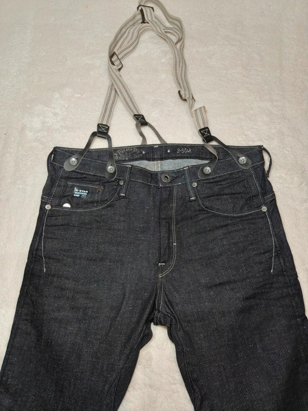 Women G - Star RAW ARC 3D Tapered Braces Dark Blue Tapered W25 L32 (EU 34/XS) Jeans