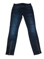 Women G - Star RAW Lynn Zip Grip Blue Skinny W26 L30 (EU 36/S) Jeans