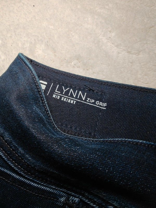 Women G - Star RAW Lynn Zip Grip Blue Skinny W26 L30 (EU 36/S) Jeans