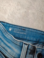 Women G - Star RAW 3301 Light Blue Super Skinny W25 L32 (EU 34/XS) Jeans