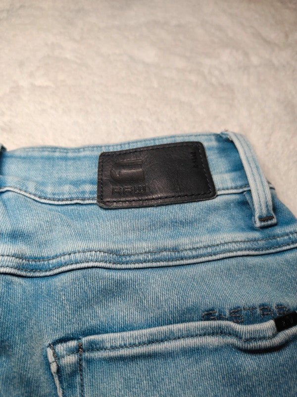 Women G - Star RAW 3301 Light Blue Super Skinny W25 L32 (EU 34/XS) Jeans