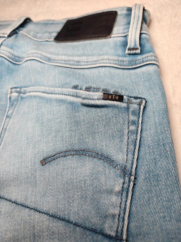 Women G - Star RAW 3301 Light Blue Super Skinny W25 L32 (EU 34/XS) Jeans