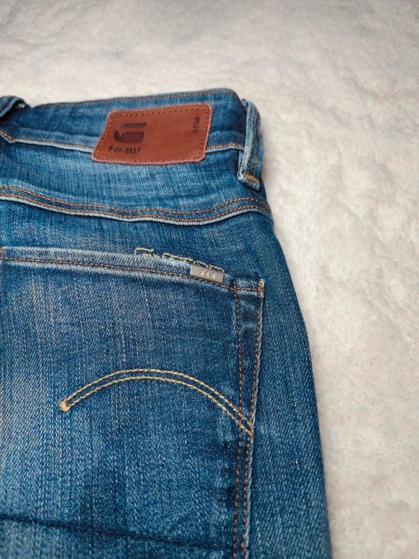 Women G - Star RAW 3301 Dark Blue Super Skinny W25 L32 (EU 34/XS) Jeans