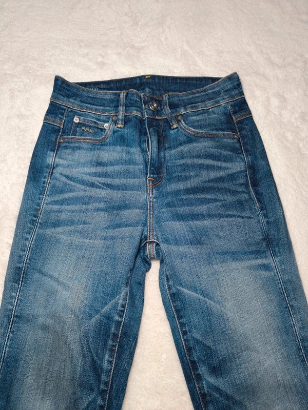 Women G - Star RAW 3301 Dark Blue Super Skinny W25 L32 (EU 34/XS) Jeans
