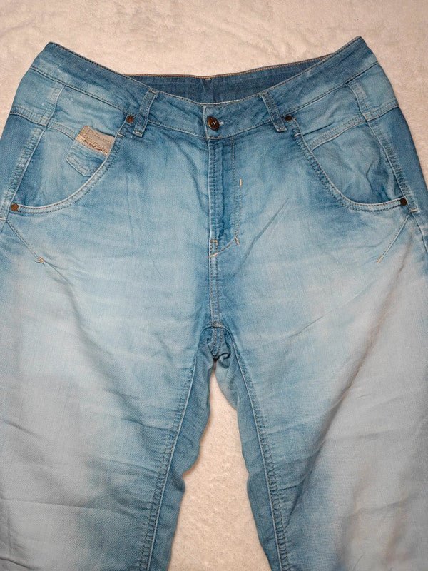 Women Diesel Fayza - Ne Light Blue Relaxed W27 (EU 36/S) Jeans