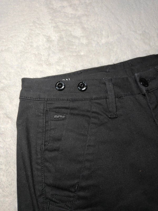 Women G - Star RAW Bronson BracesMod Black Boyfriend W24 L34 (EU 34/XS) Trousers