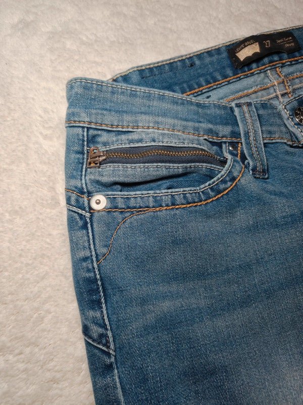 Women Levi's Demi Curve Blue Skinny W27 L32 (EU 36/S) Jeans