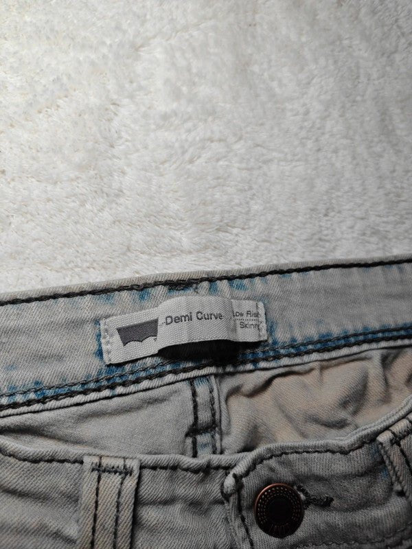Women Levi's Demi Curve Grey Skinny W25 L32 (EU 34/XS) Jeans