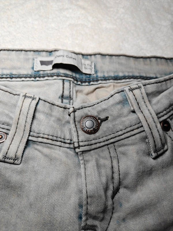 Women Levi's Demi Curve Grey Skinny W25 L32 (EU 34/XS) Jeans