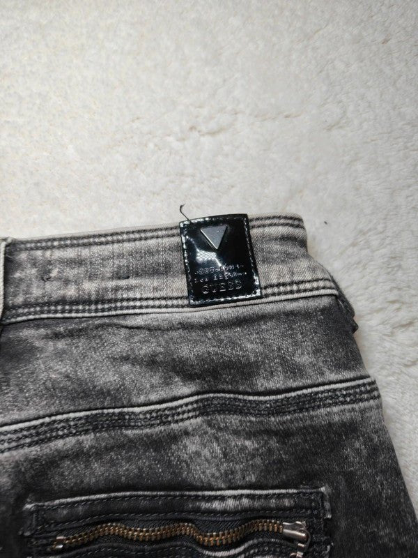 Women GUESS Rocket Black Grey Faded Skinny W25 L30 EU 34 XS Jeans