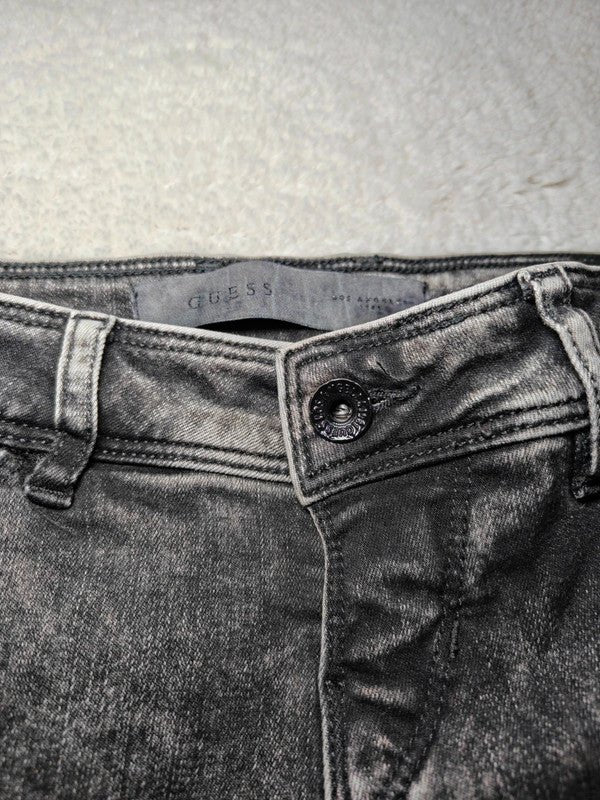 Women GUESS Rocket Black Grey Faded Skinny W25 L30 EU 34 XS Jeans