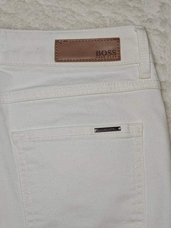 Women Hugo Boss Nelin White Straight W26 EU 36 S Jeans