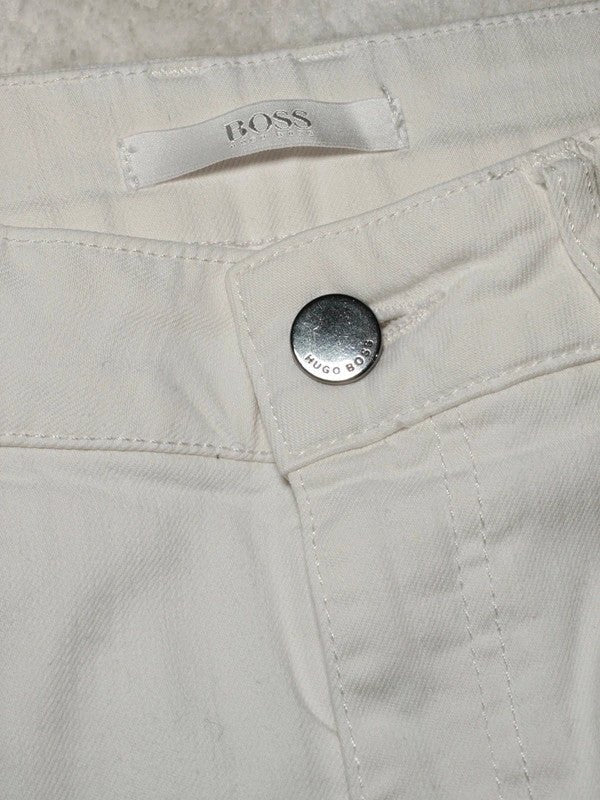 Women Hugo Boss Nelin White Straight W26 EU 36 S Jeans