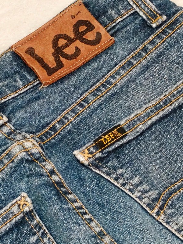 Women LEE Blue Straight W26 L32 EU 36 S Jeans