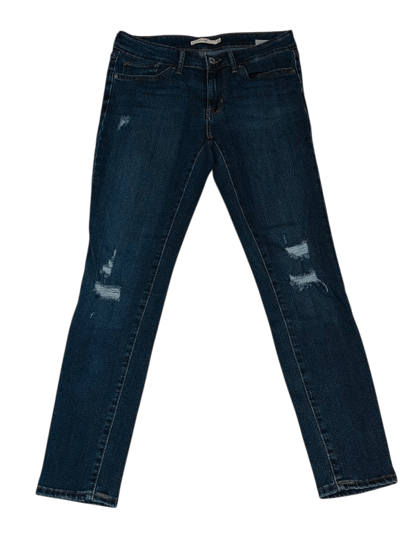 Women Levi's Blue Mid Rise Skinny W27 L30 EU 36 S Jeans