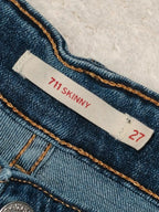 Women Levi's Blue Mid Rise Skinny W27 L30 EU 36 S Jeans