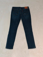 Women Levi's Blue Mid Rise Skinny W27 L30 EU 36 S Jeans