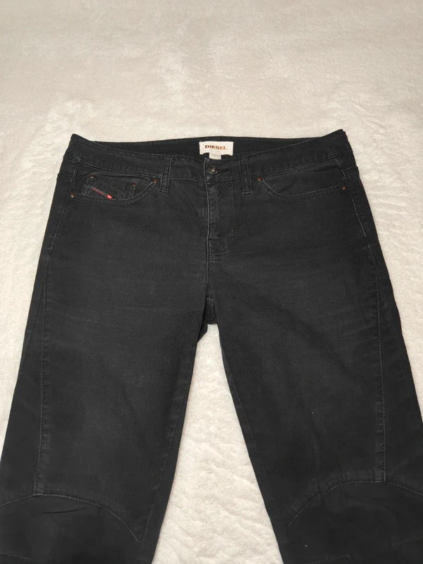 Women Diesel Black Faded Skinny W27 L32 (EU 36/S) Jeans