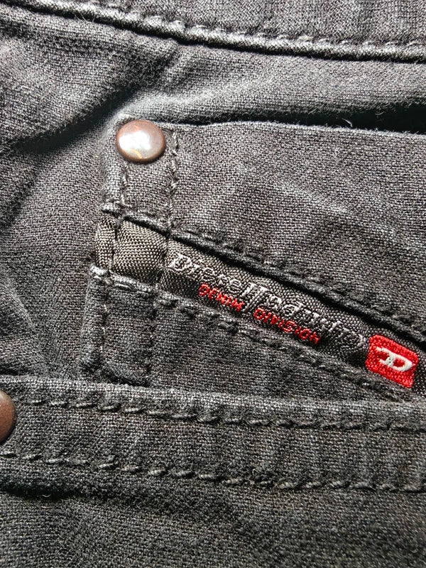 Women Diesel Black Faded Skinny W27 L32 (EU 36/S) Jeans