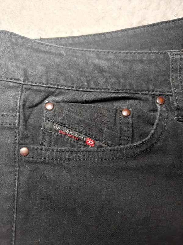 Women Diesel Black Faded Skinny W27 L32 (EU 36/S) Jeans