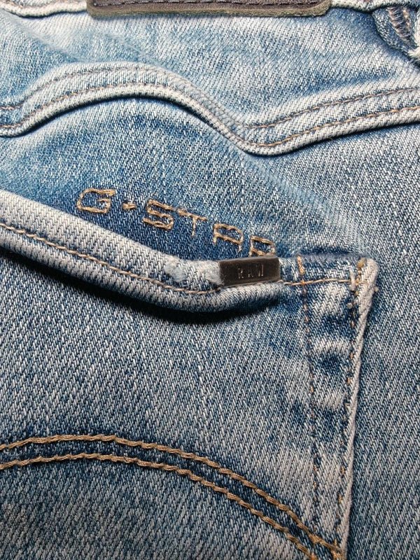 Women G - Star Raw Skinny Light Blue W26 L32 (EU 36/S) Jeans