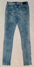 Women G - Star Raw Skinny Light Blue W26 L32 (EU 36/S) Jeans