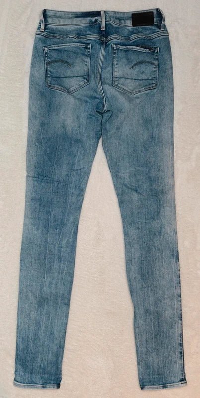 Women G - Star Raw Skinny Light Blue W26 L32 (EU 36/S) Jeans