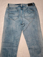 Women G - Star Raw Skinny Light Blue W26 L32 (EU 36/S) Jeans