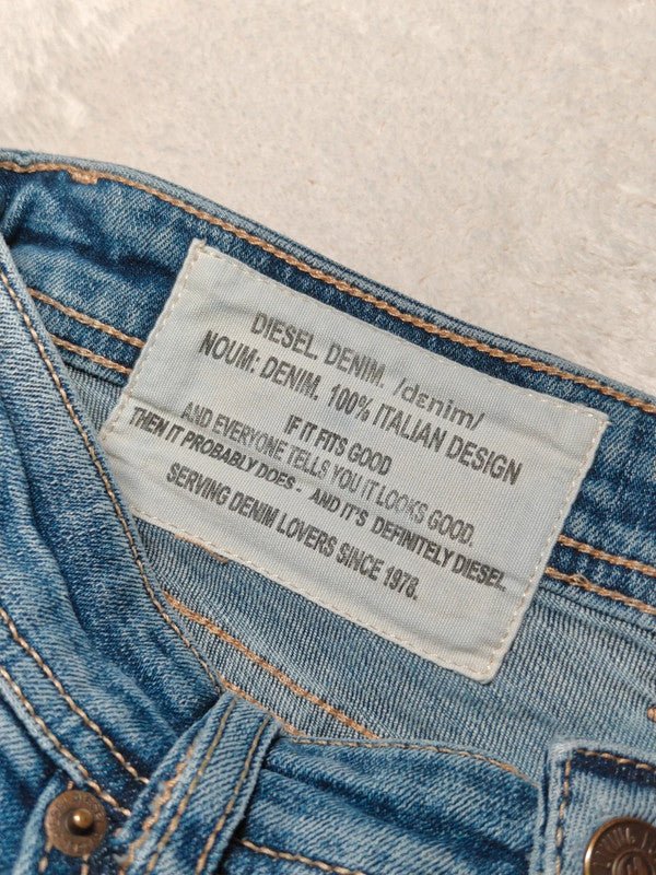 Men Diesel Blue Skinny W34 L30 Jeans