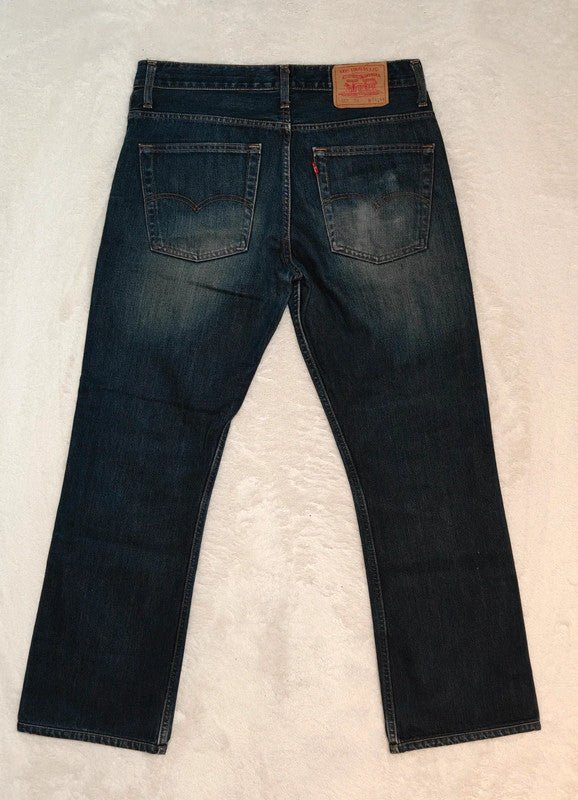 Men Levi's 507 Blue Bootcut W34 L30 Jeans