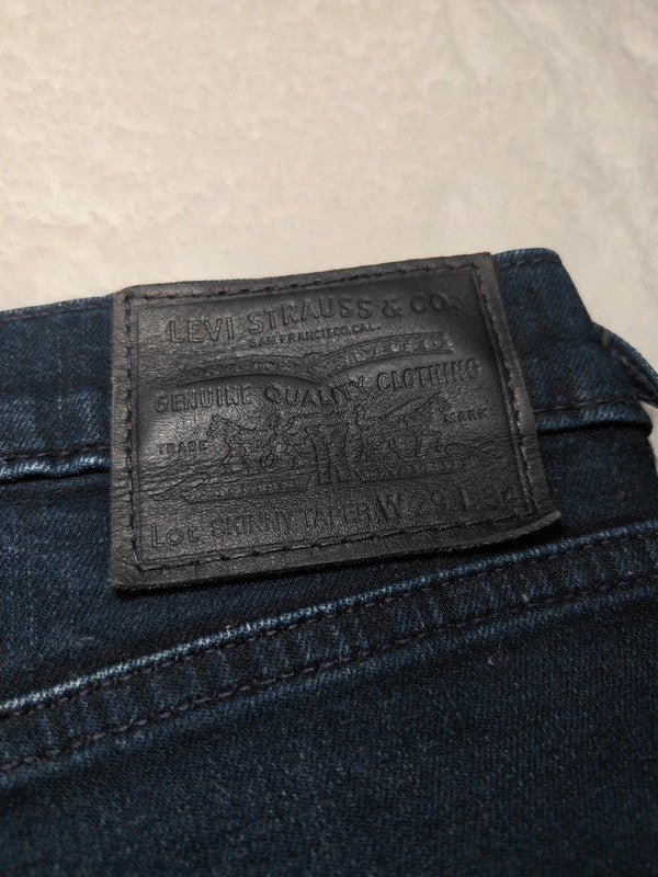 Women Levi's Skinny Taper Blue Skinny W29 L34 (EU 38/M) Jeans