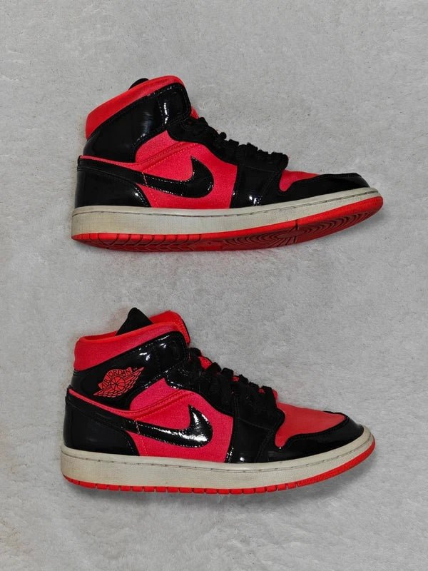 Women Air Jordan 1 Mid Hot Punch Black BQ6472-600 EU 39 Sneakers