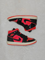 Women Air Jordan 1 Mid Hot Punch Black BQ6472-600 EU 39 Sneakers
