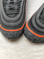 Kids Nike Air Max 97 GS Black Safety Orange EU 38 Sneakers