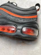 Kids Nike Air Max 97 GS Black Safety Orange EU 38 Sneakers