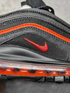 Kids Nike Air Max 97 GS Black Safety Orange EU 38 Sneakers