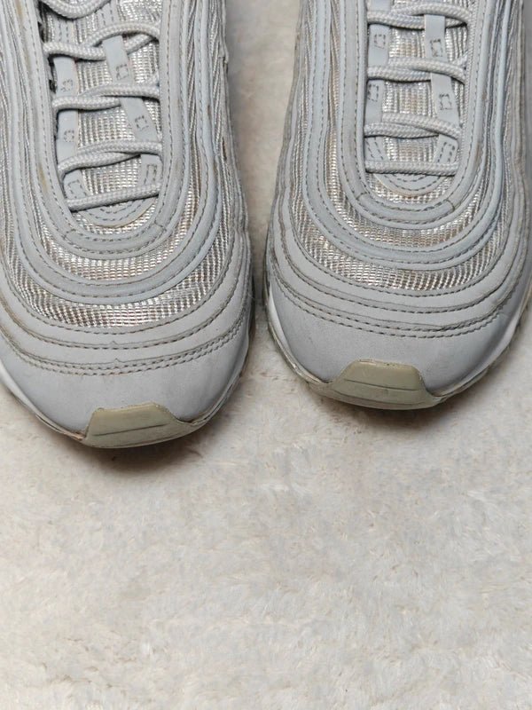Kids Nike Air Max 97 GS Wolf Grey White EU 38.5 Sneakers