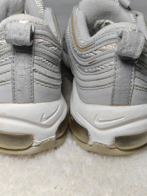 Kids Nike Air Max 97 GS Wolf Grey White EU 38.5 Sneakers
