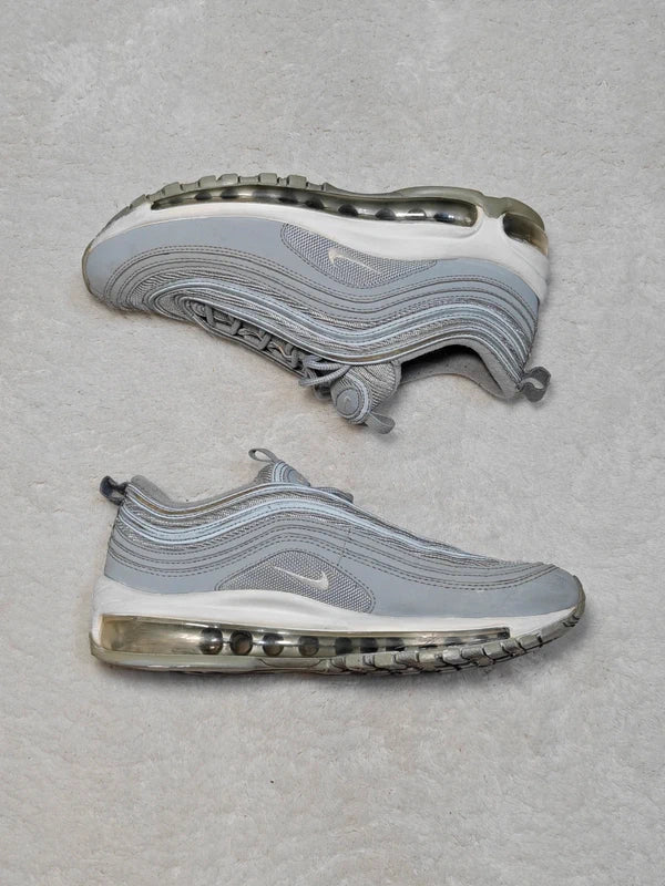 Kids Nike Air Max 97 GS Wolf Grey White EU 38.5 Sneakers