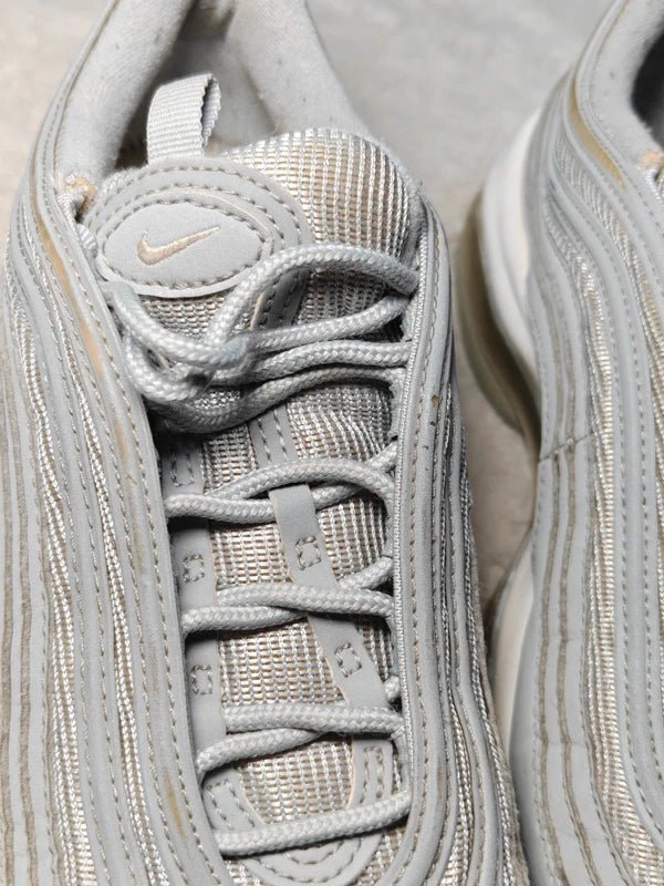 Kids Nike Air Max 97 GS Wolf Grey White EU 38.5 Sneakers