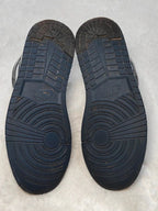 Men Air Jordan 1 Mid Obsidian White Metallic Gold EU 42 Sneakers