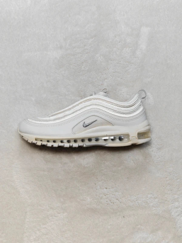 Men Nike Air Max 97 Triple White Wolf Grey EU 40.5 Sneakers