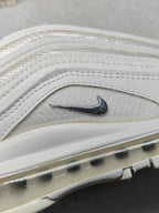 Men Nike Air Max 97 Triple White Wolf Grey EU 40.5 Sneakers