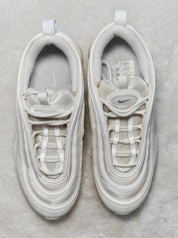 Men Nike Air Max 97 Triple White Wolf Grey EU 40.5 Sneakers
